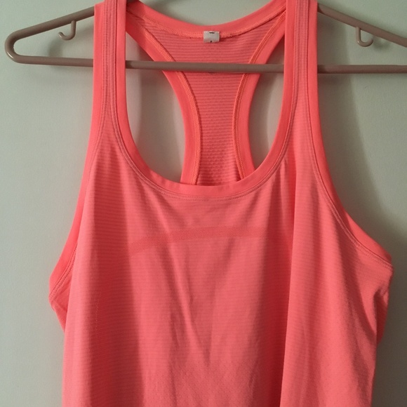 LULULEMON Neon Orange Swiftly Tech Racerback Tank 8 - Picture 2 of 5